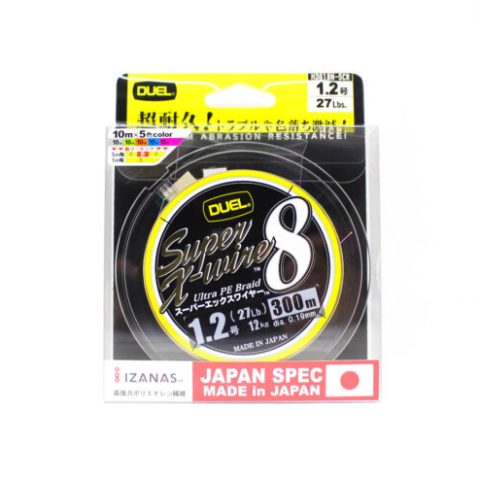 Duel Super X-Wire Braid 300m 27lb (Multicolor)
