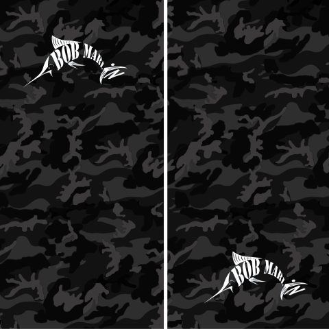 Bob Marlin Face Shield Bob Camo Black