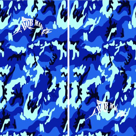 Bob Marlin Face Shield Bob Camo Blue