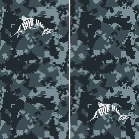 Bob Marlin Face Shield Digital Grey Camo