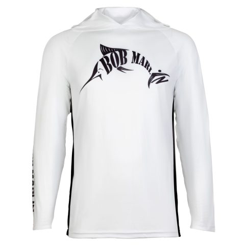 Bob Marlin Performance Hoody BM White