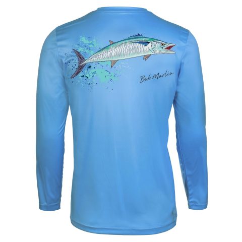 Bob Marlin Performance Shirt King Bob Blue