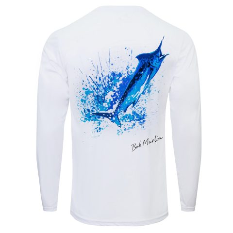 Bob Marlin Performance Shirt Ocean Marlin White